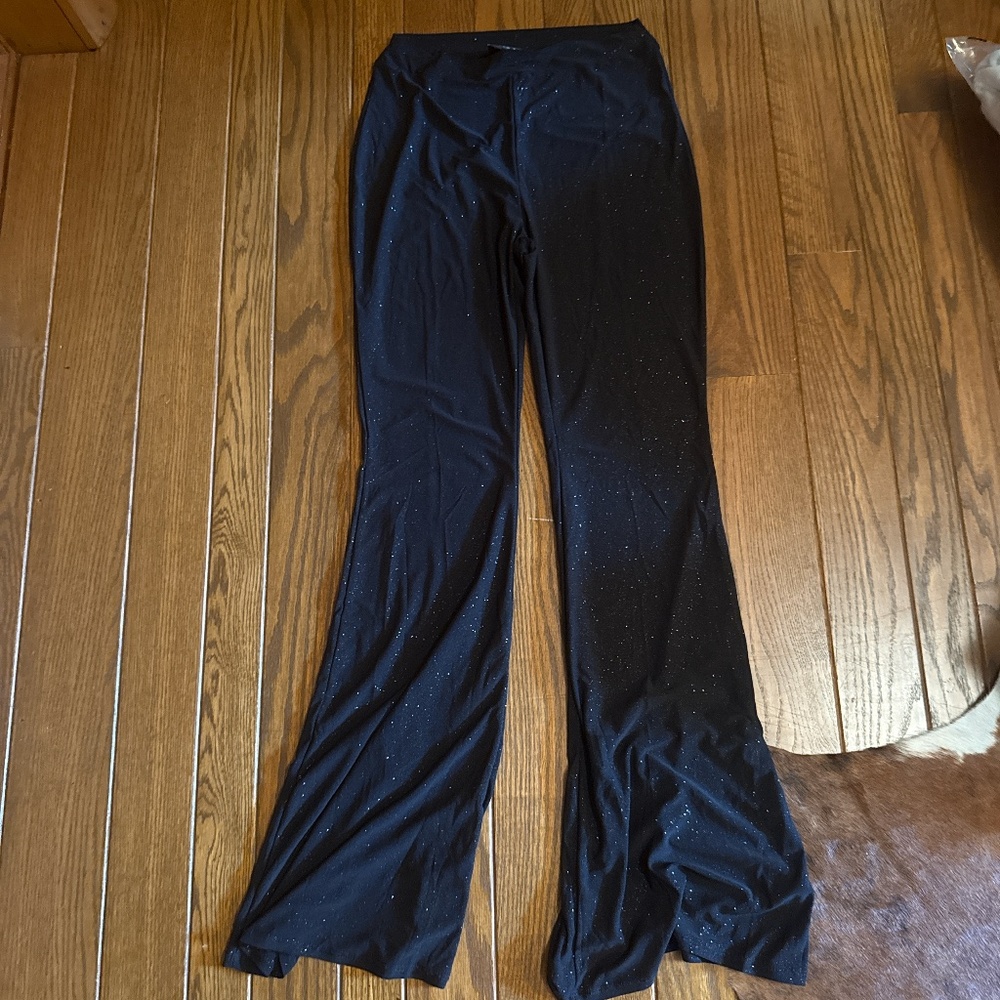 Fashion nova flare sparkle leggings